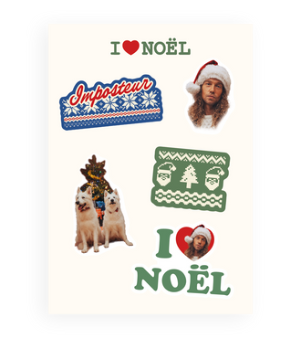 Planche de Stickers I ♡ Noël - édition limitée