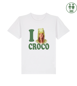 T-shirt enfant I LOVE CROCO Blanc